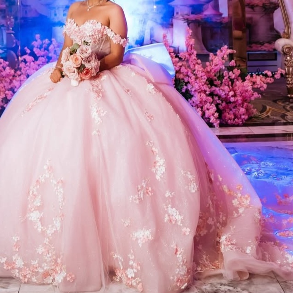 Elegant Pink Ball Gown